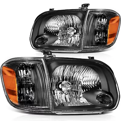 Fit For 05-06 Toyota Tundra 05-07 Sequoia Black Headlight Assembly Head Lamp • $89.99