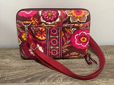 Vera Bradley Hard Shell Tablet MINI LAPTOP  IPad Case Floral Crossbody Bag • $31.45