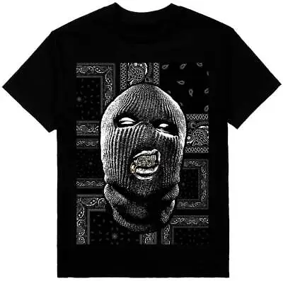 $28.50 • Buy Ski Mask Cartel Thug Life Mens Heavyweight T-Shirt Print On Shaka Wear Tee