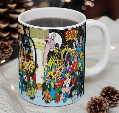 Justice League & Justice Society Coffee Mug - Retro George Perez Art - Mug 11oz • $13.99