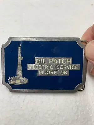 Oil Patch Electric Service Moore Ok Belt Buckle • $23.95