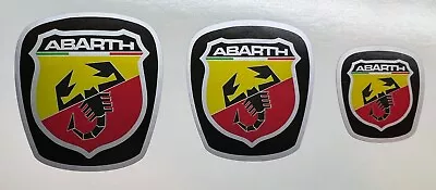 Fiat PUNTO Vinyl Badge Overlays + Steering Wheel Abarth Style • £6.99