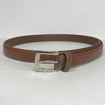 Brooks Brothers 346 Mens Size 40 Brown Genuine Leather Belt Golf Work Dress 0008 • $25.99