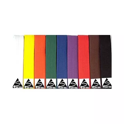 Spirit Martial Arts Belts For Karate Judo Taekwondo Kickboxing • £6.99