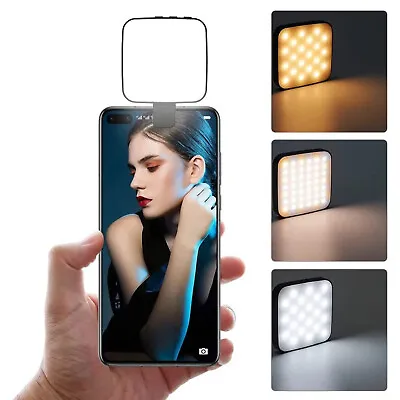 Portable Magnetic Cell Phone Selfie Fill Light Led Video Light For IPhone 15 14 • £13.55
