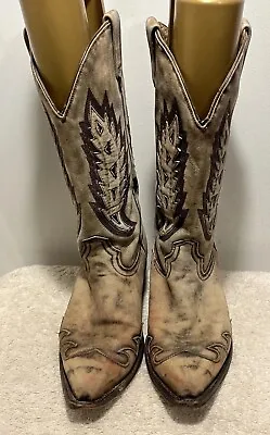 Men's Corral R1360 Leather Cowboy Boot SNIP Toe Size 9 D • $110