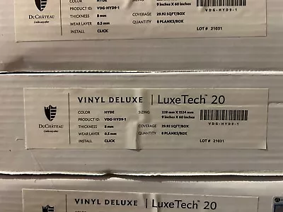 DuChateau  Luxury Vinyl Plank Wood Flooring  Hyde VDG-HYD9-1 Vinyl Deluxe  • $85