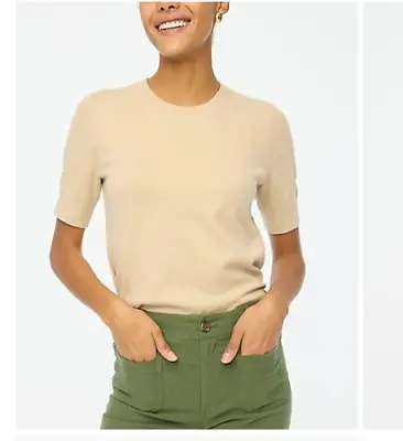 NEW J. Crew Factory Cotton-blend Short-sleeve Sweater Size: XS Or M Clr: Sable • $34.99