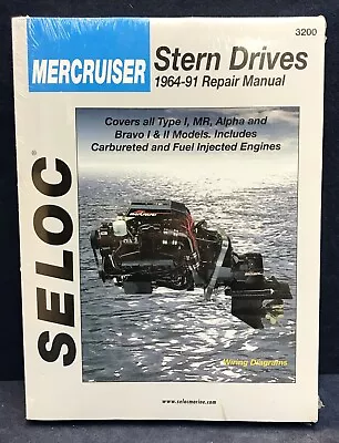 Mercruiser Stern Drive Repair Manual 1964-1991-NEW • $50.83