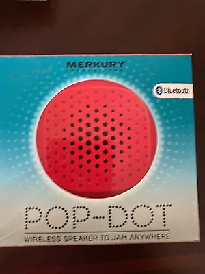 Merkury Pop Dot Wireless Bluetooth Speaker Red • $9.99