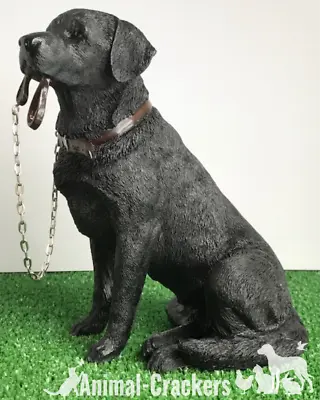 Black Labrador 18cm Ornament Figurine Quality Lifelike Leonardo Range Gift Boxed • £19.90