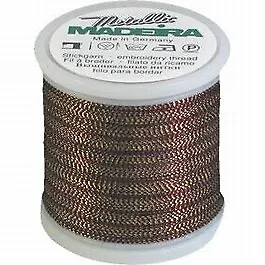 Madeira Twisted Metallic 200m Thread - 482 Gold/Copper/Black • £2.80
