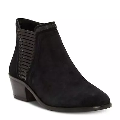 Vince Camuto Black Suede Ankle Booties/ New Without Tags/box • $39