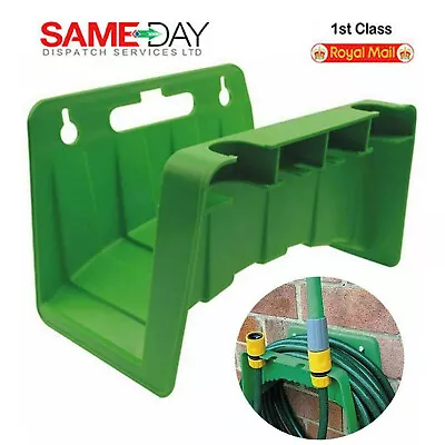 Garden Hose Wall Hanger Pipe Storage Cable Reel Holder Fence Pole Mount UK STOCK • £7.87