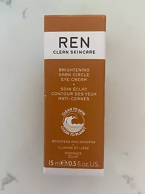 REN Clean Skincare Brightening Dark Circle Eye Cream 0.5 Fl Oz/15 Ml NIB • $16