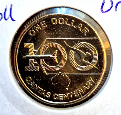 Australia: 2020 $1 One Dollar Coin - QANTAS Centenary - From A Coin Roll UNC • $3.50