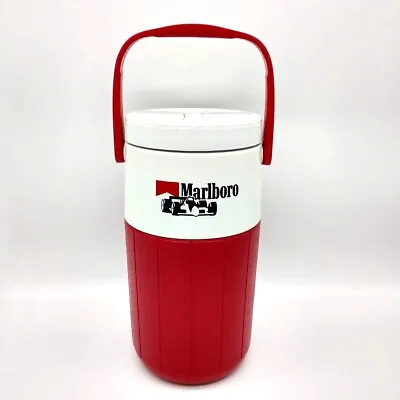 Marlboro Racing Coleman Polylite .5 Gal Cooler Jug 5590 Red White Thermos USA • $9.01