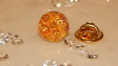 G/P  & S/P Tie Tack/Cravat/Scarf/Lapel/Modesty Pin & Sparkly 12mm Resin Stones • £1.95