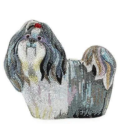 Judith Leiber Couture Shih Tzu Yorkie Maltese Lhasa Apso Dog Bag Clutch Purse • $4249.99