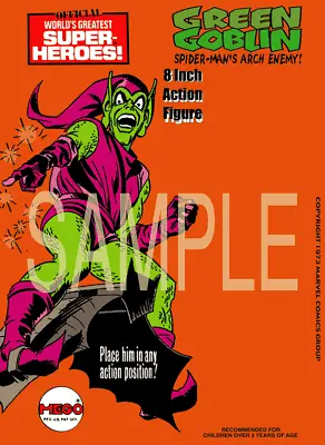 GREEN GOBLIN! Custom Mego Card And Clamshell! 1960s Marvel SPIDER-MAN! • $35