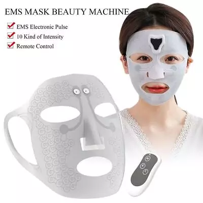 Facial Beauty Machine EMS Microcurrent Mask Face Skin Care Tightening Device Hot • £25.69