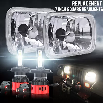 $129.98 • Buy DOT 5X7  7x6  LED Headlight Halo DRL Hi-Lo Beam For Toyota Pickup Hardbody Truck