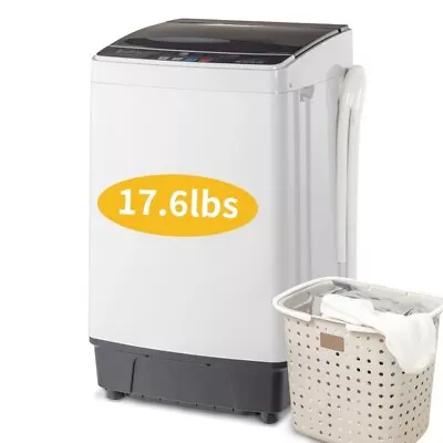 Full-Automatic Washing Machine Top Load Portable Compact Laundry Washer Spin • $243.10