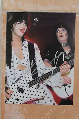 Nikki Sixx Signed Motley Crue 8x10 Magazine Photo Autographed The Dirt Tour • $45.66