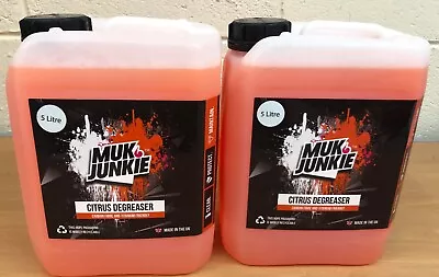 £39.99 • Buy 2 X 5 Litre Muk Junkie Citrus Degreaser For Mtb Mountain Bikes