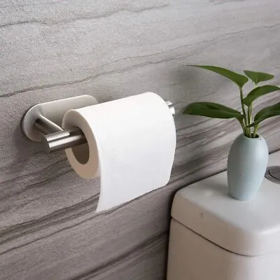 $8.99 • Buy Household Self-adhesive Toilet Roll Holder For Bathroom Wall Toilet Paper Racks