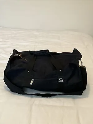Everest Black Sports Gym Duffle Travel Bag Large • $7.67