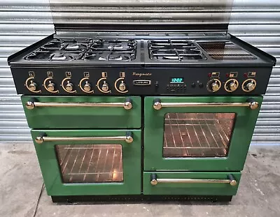 Leisure Rangemaster 110 Green Dual Fuel With Lid - DELIVERY AVAILABLE • £790