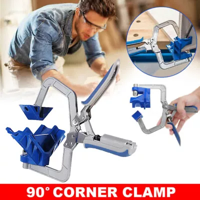 90° Clamping Jaws Corner Clamp Jigs Kreg Right Angle T Joint Handle Metal Tools • $14.81