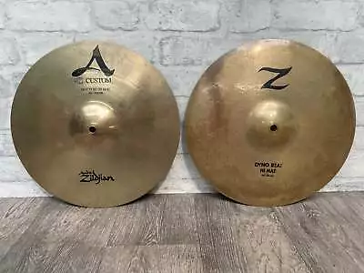 $305.13 • Buy Zildjian Custom A/Z Hi Hats 14”/35cm Cymbals (Pair) #IH8
