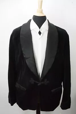 Polo Ralph Lauren Black Velvet Toggle Shawl Smoking Dinner Jacket Coat 2XL NEW • $349.99