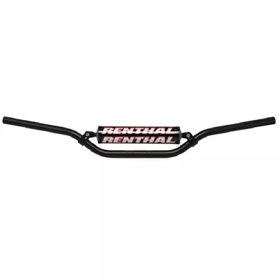 Renthal Aluminum 7/8  Handlebar Ricky Carmichael Bend (#971) Black 97108BK01185 • $97.95