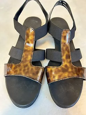 Munro Women’s Carmen Tortoise Shell Brown Sandal Size 12 M • $38.40