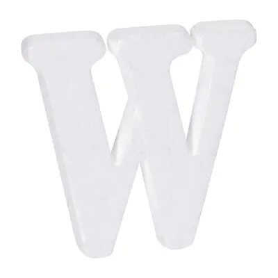 £3.28 • Buy Foam Letters W Letter EPS White Polystyrene Letter Foam 100mm/4 Inch