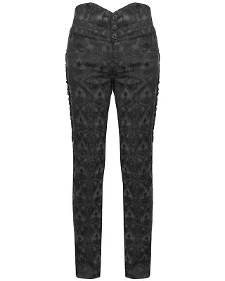 Devil Fashion Mens Obscura Trousers Pants Black Steampunk VTG Gothic Victorian • $68.37