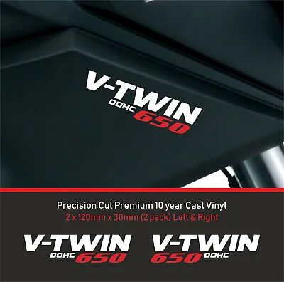 650 V-Twin DOHC Fairing Decal Sticker Premium 10year Vinyl FIT Suzuki V-Strom • £6.99
