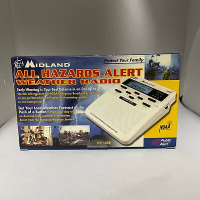 Midland “All Hazards Alert Weather Radio” NOAA Storm Warning WR-100 NEW • $19.95