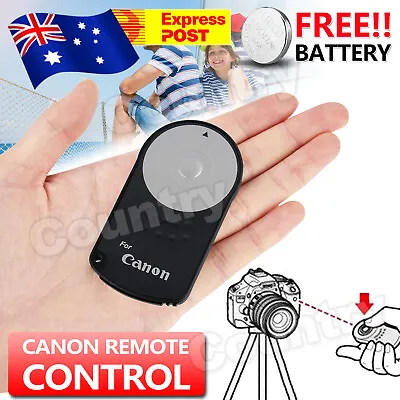 RC-6 Wireless IR Shutter Remote Control For Canon EOS 650D 60D 600D 550D 7D 5D • $6.95