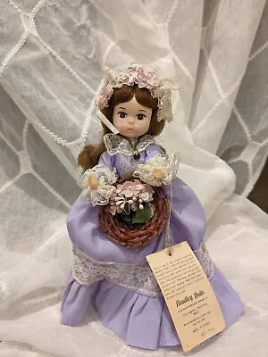 Vintage  Bradley  Dolls  An Original Collectible Victorian Girl W. Purple Dress • $18