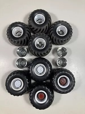 Monster Truck 1/25 Rims Wheel Tire Chrome Lot Of 8 Usa1 Grave Digger • $27