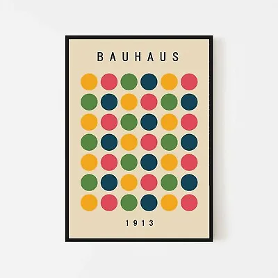 Bauhaus - 1913 Exhibition Retro Museum Vintage Wall Art Poster Print • $76.05