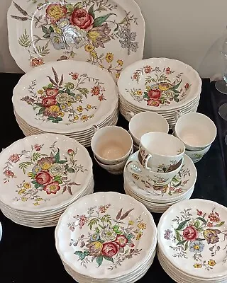 Vintage Copeland Spode China Gainsborough Pattern Dinnerware Service  Set 8 • $800