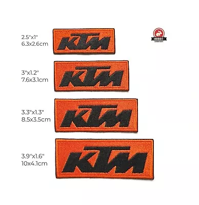 KTM Racing Motorcycle Embroidered Patch GT Motocross Logo Biker All Size 1 Piece • $3.85