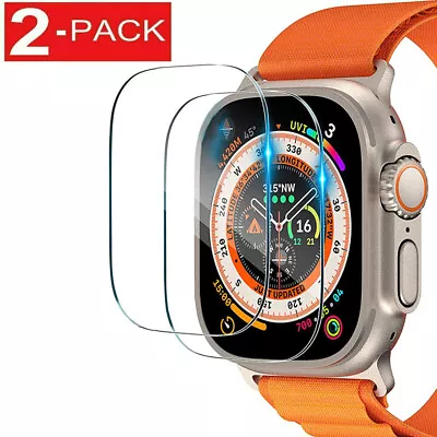 $9.99 • Buy 2-Pack 9H Premium Tempered Glass Screen Protector For Apple Watch Ultra 49mm