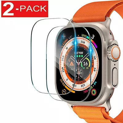 2-Pack 9H Tempered Glass Screen Protector For Apple Watch Ultra / Ultra 2  49mm • $3.72