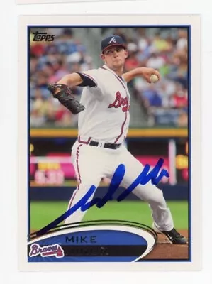 Signed Baseball Card Auto Atlanta Braves Topps 2012 Mike Minor #227 • $5.98